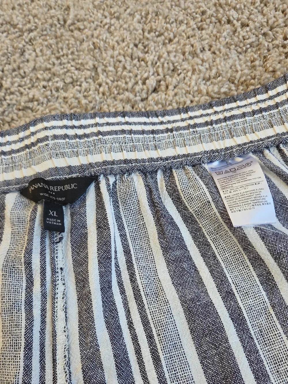 Banana Republic Wide Leg Crop Trousers Size XL